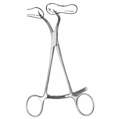 Bone Reduction Forceps | 5" (127mm) Curved
