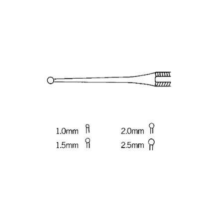 Curette Excavator | Single Ended - 1.0mm Without Hole