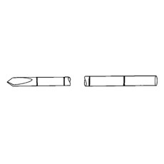 Steinmann Pins Calibrated Guide Wires | Single Diamond round end 9" 3/32" (2.4mm)