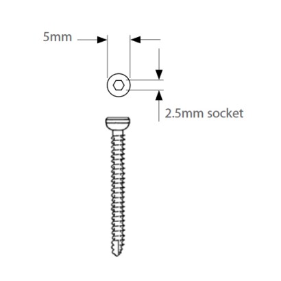 2.7MM Cortex Self-Tapping Screws