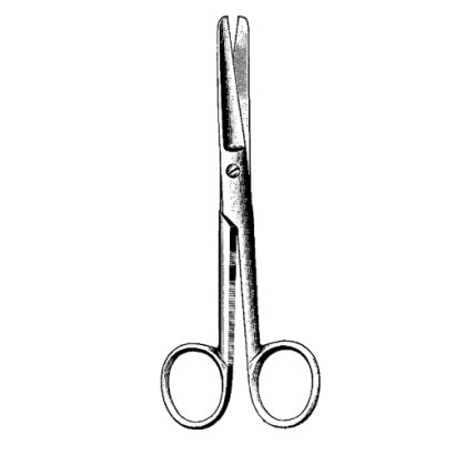 Operating Scissors | Straight 4 1/" (114mm) Sharp/Blunt