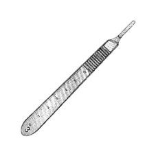 Scalpel Handle #3 | mm and cm graduations