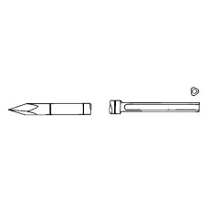 Steinmann Pins Smooth | Single Trocar 3 shank end 9" .177" (4.5mm)