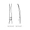 TC Iris Scissors | Curved 4 1/2
