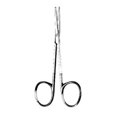 TC Strabismus Scissors | Straight 4 1/2" (114mm)