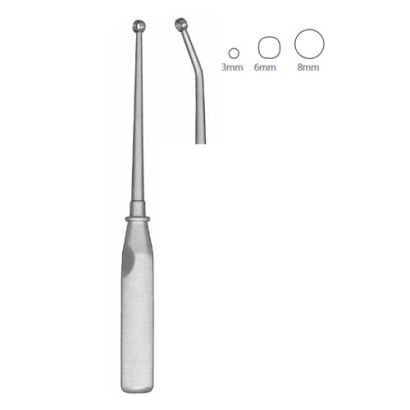 Cone Ring Curette | Straight - size #1, 8mm diameter