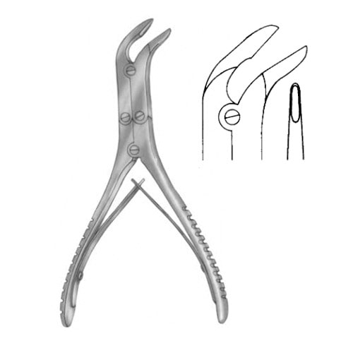 Kleinert-Kutz Synovectomy Rongeur | Curved on side 2x10mm bite ...