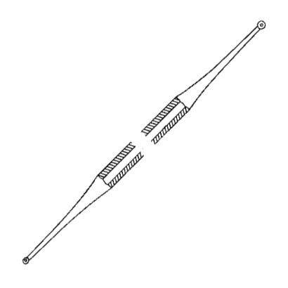 Curette Excavator | Double Ended 1.5 and 2.0mm with hole