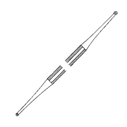 Curette Excavator | Double Ended 1.5 and 2.5mm with hole