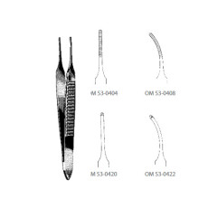 Graefe Eye Dressing Forceps | Straight Serrated