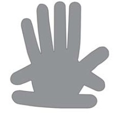 Adult 2mm thick lead hand