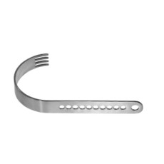 Initial Incision Retractor | Long Round Blades - 2 1/4