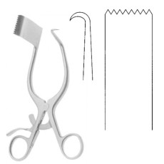 Markham-Meyerding Hamilaminectomy Retractor | 7" (178mm) Right Sharp Blade