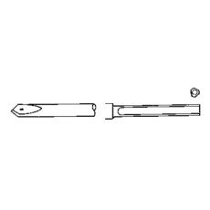 Steinmann Pins Smooth | Single Diamond w/ suture hole 9" 5/64" (2.0mm)
