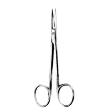 TC Iris Scissors | Curved 4 1/2" (114mm)