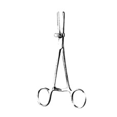 Vorse Tube Occluding Forceps | 7 1/4" (184mm) with Guard